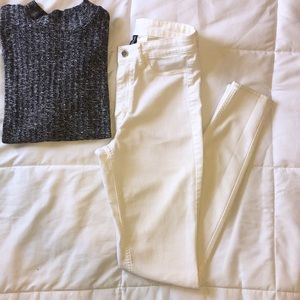 White H&M pants